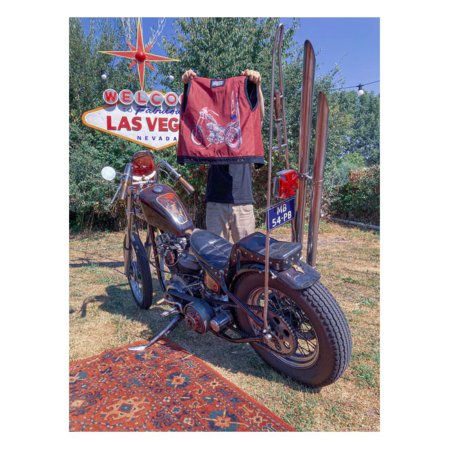 13 1/2 RAIN SPLITTER DENIM VEST BLACK - Image 3