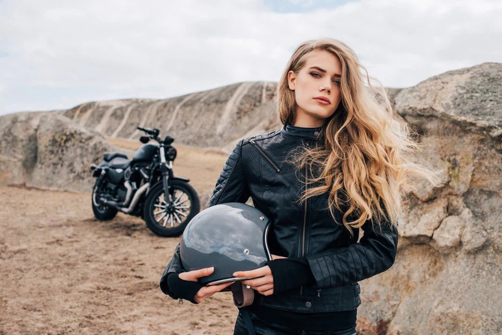 Wild & Free Black Motorcycle Jacket Women - Image 18