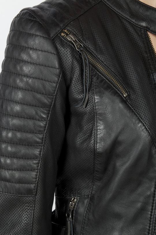 Wild & Free Black Motorcycle Jacket Women - Image 7