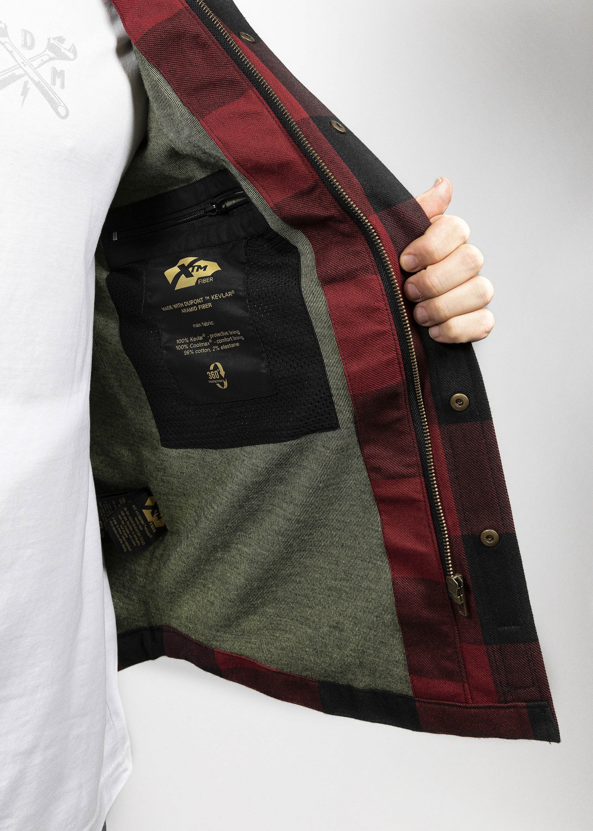 MOTOSHIRT MEN | RED BLACK - Image 4