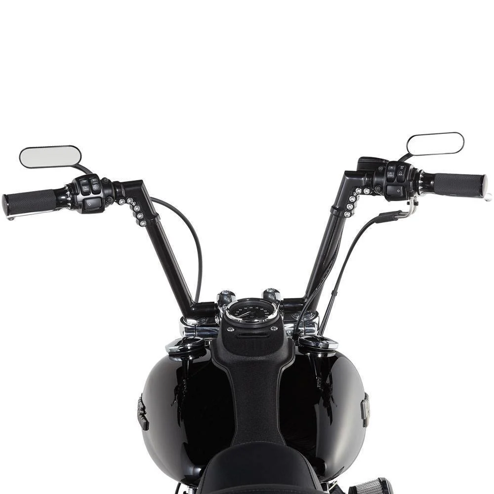 MINI OVAL MIRROR BLACK or CHROME - Image 3