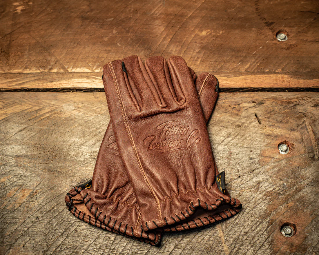 Husky Leather Summer Glove (Black) - Filthy Leather Co - Image 3